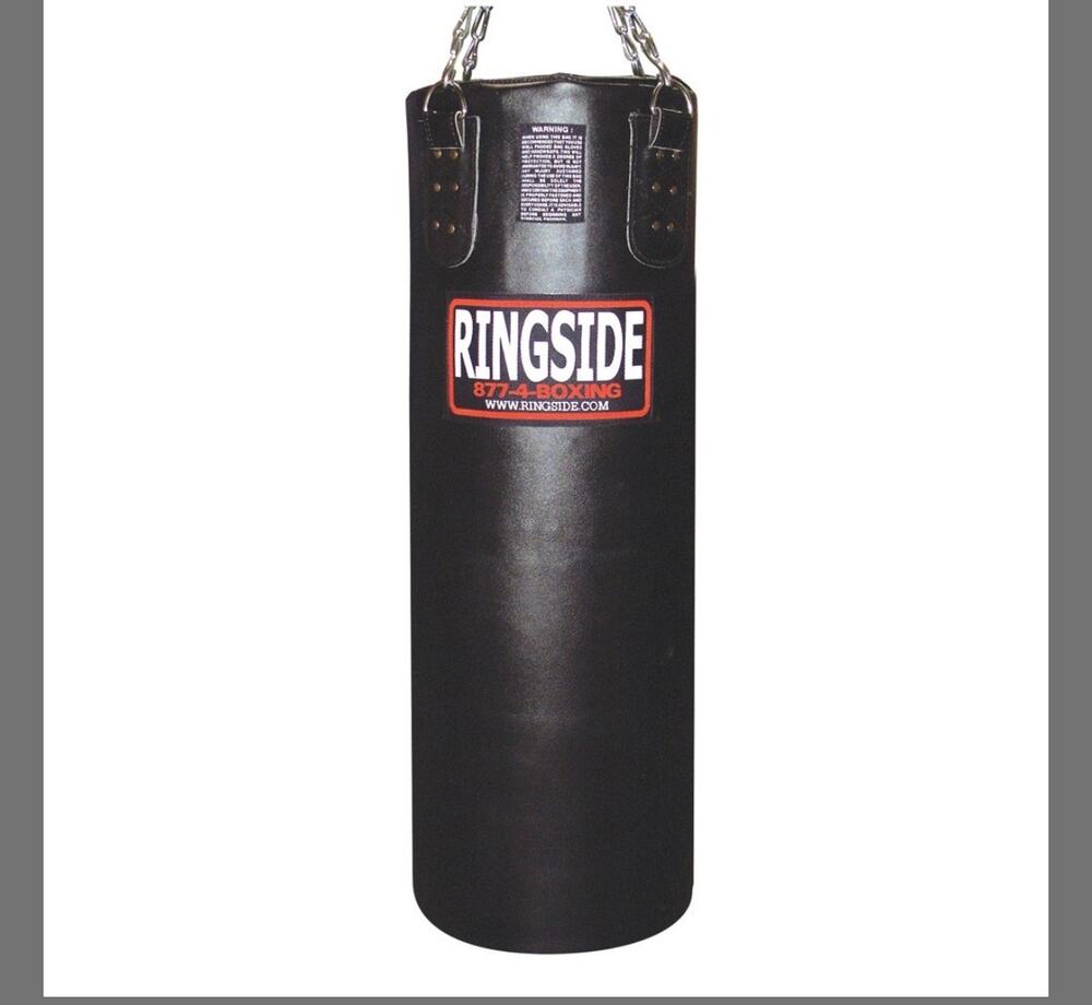 Ringside Leather Heavy Bag - Unfilled (Black). (A SHLV)